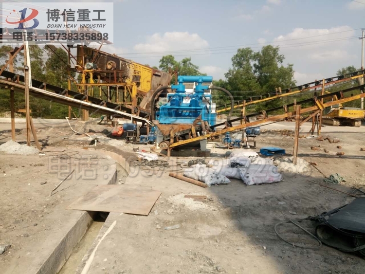 廣西北海客戶現(xiàn)場(chǎng)BX細(xì)砂回收機(jī)安裝完成